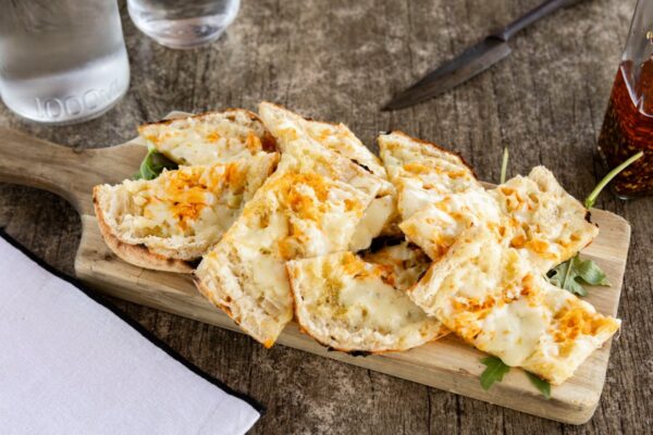 Cheese Tabasco Garlic Bread at The Pizza Lounge