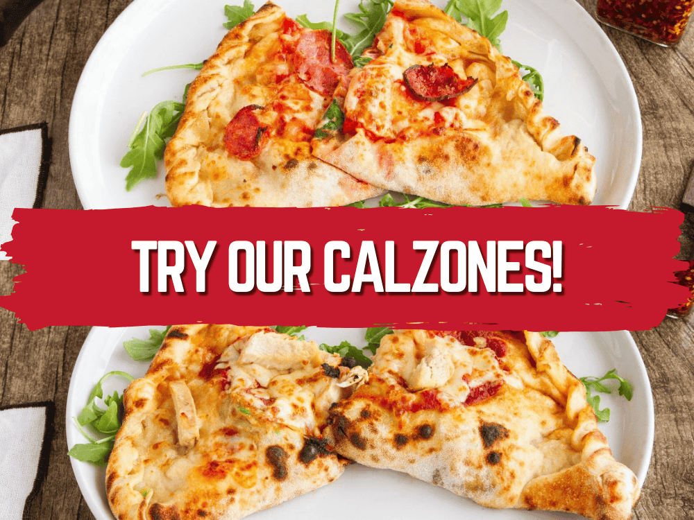 Calzones at The Pizza Lounge