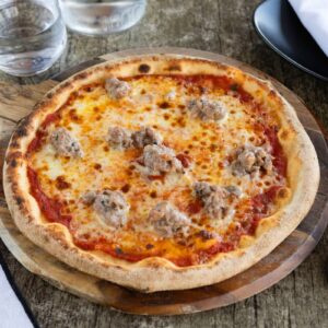 Italian Sausage pizza at The Pizza Lounge