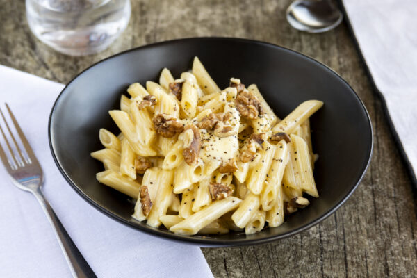 Quattro Formaggi - penne with cream, mascarapone, taleggio & parmesan cheese, finished with walnuts